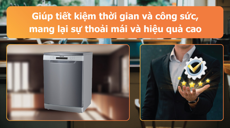 Máy rửa chén Mutlich mang lại sự thoải mái và hiệu quả cao