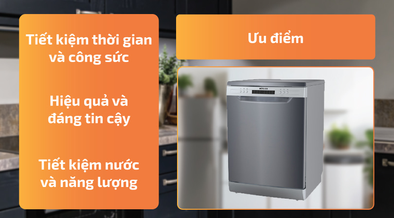 Ưu điểm của máy rửa chén Mutlich