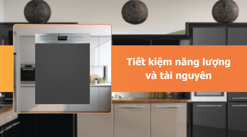 Máy rửa chén SMEG tiết kiệm năng lượng - Thiên Kim Home