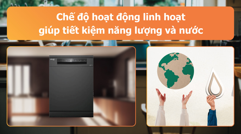 Máy rửa chén Spelier tiết kiệm nước và năng lượng - Thiên Kim Home
