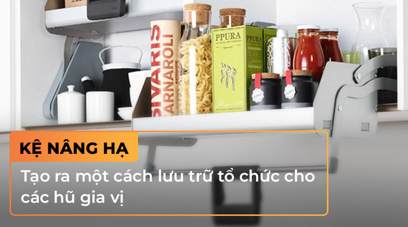 Đột phá không gian bếp với kệ đựng gia vị Hafele