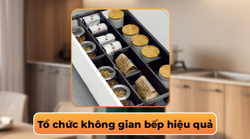 Kệ gia vị Eurogold - Tổ chức không gian bếp hiệu quả