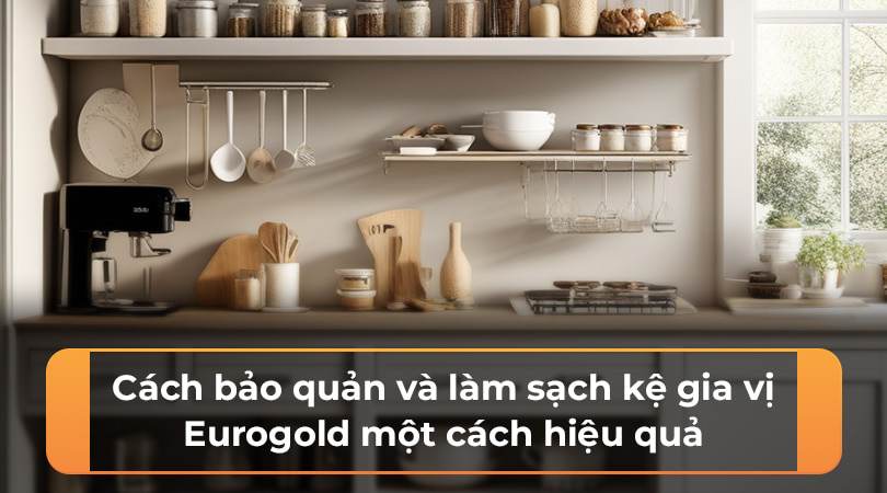 Kệ gia vị Eurogold - Cách bảo quản và làm sạch