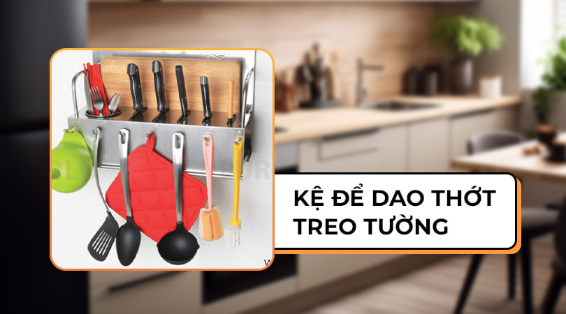 Kệ để dao thớt treo tường