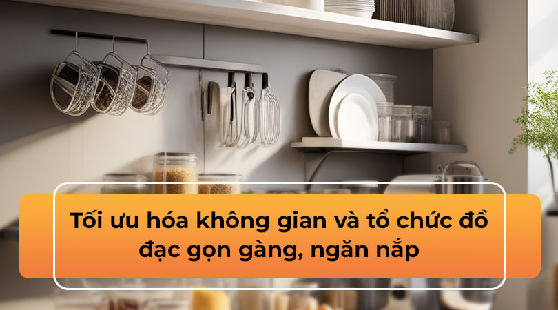 Kệ để dao thớt treo tường - Tối ưu hóa không gian