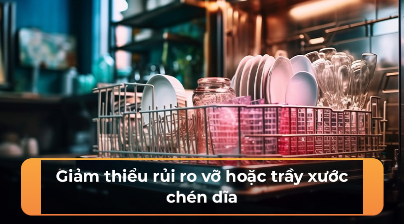 Kệ úp chén dĩa - Giảm thiểu rủi ro