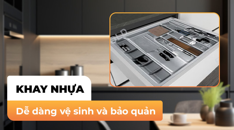 Khay chia tủ bếp - Khay nhựa