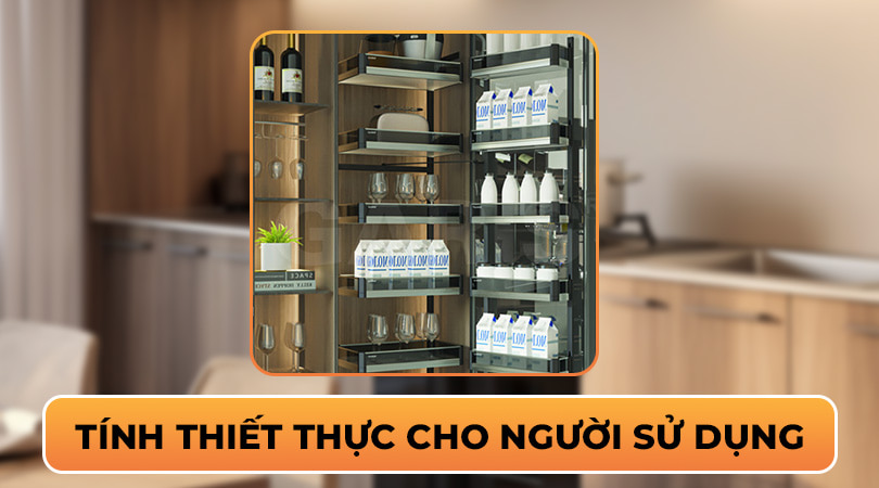phụ kiện thông minh thiết thực cho tủ bếp