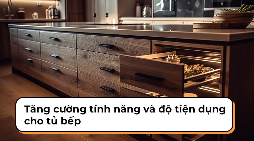 Phụ kiện tủ bếp Blum - Tăng cường tính năng và độ tiện dụng