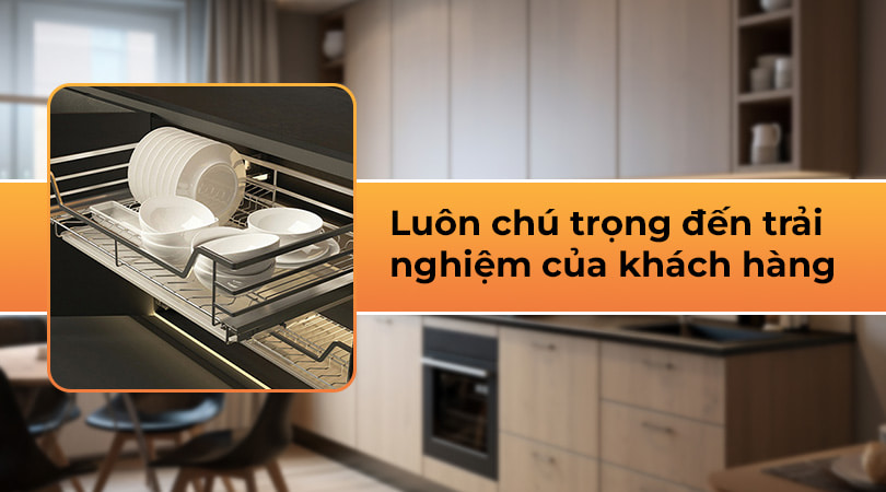 Phụ kiện tủ bếp Cucina - Chú trọng đến trải nghiệm
