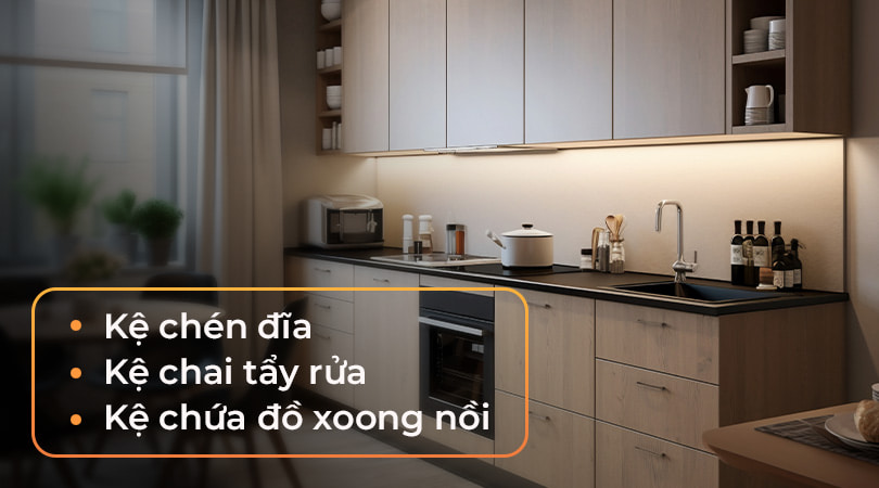 Phụ kiện tủ bếp Grob cho tiện nghi và sắp xếp
