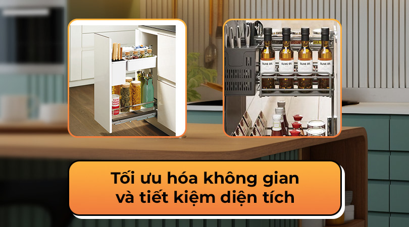 Giúp tối ưu hóa không gian tủ bếp - Phụ kiện tủ bếp Hafele