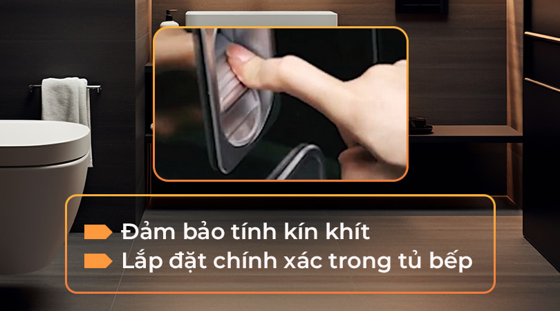 Thùng gạo âm tủ - Lắp đặt