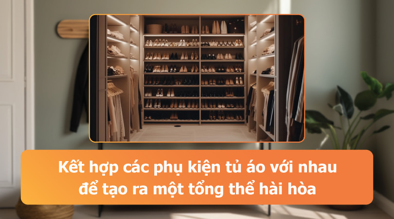 Kết hợp các phụ kiện tạo tổng thể tốt