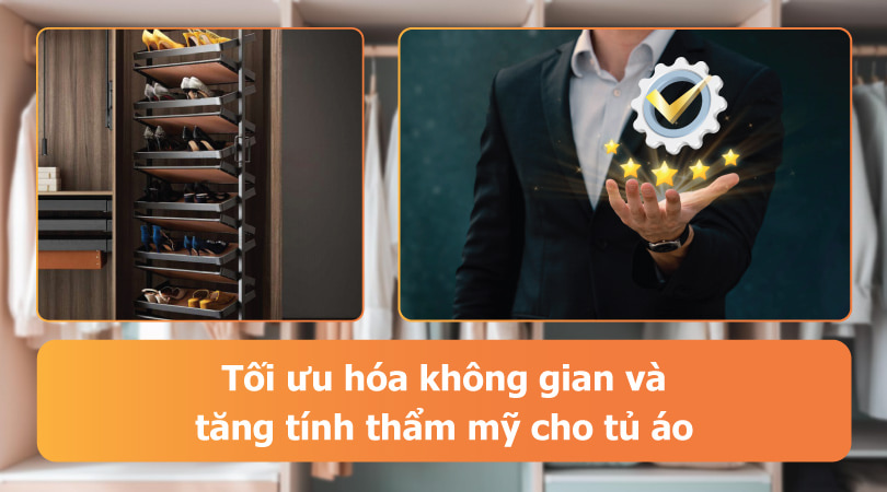 Tăng tính thẩm mỹ cho tủ áo