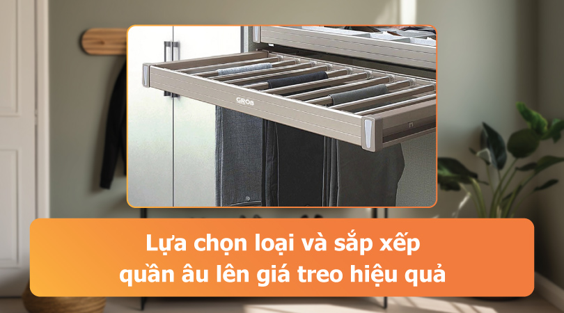 Sắp xếp quần âu theo loại