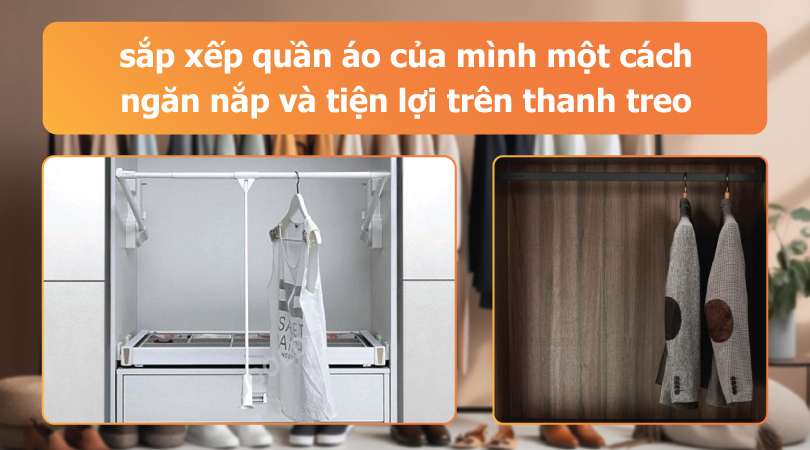 sắp xếp quần áo của mình một cách ngăn nắp