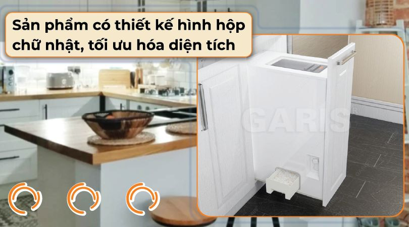 Thùng gạo nhựa ABS Garis GR08.30