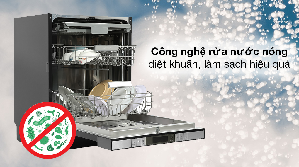 Máy Rửa Chén Âm Bán Phần HDW-SI60AB Hafele 538.21.320