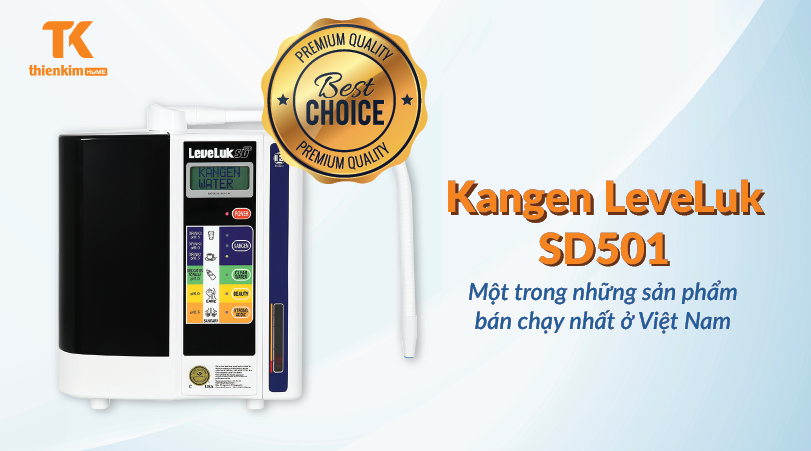 Máy điện giải ion kiềm Kangen LeveLuk SD501 bán chạy