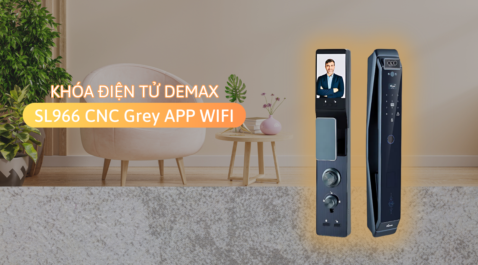 Tính năng nổi bật của khóa điện tử Demax EL966 CNC Grey APP WIFI