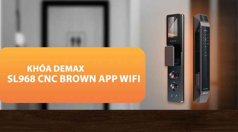 Thiết kế, chất liệu của khóa EL968 CNC Brown APP Wifi