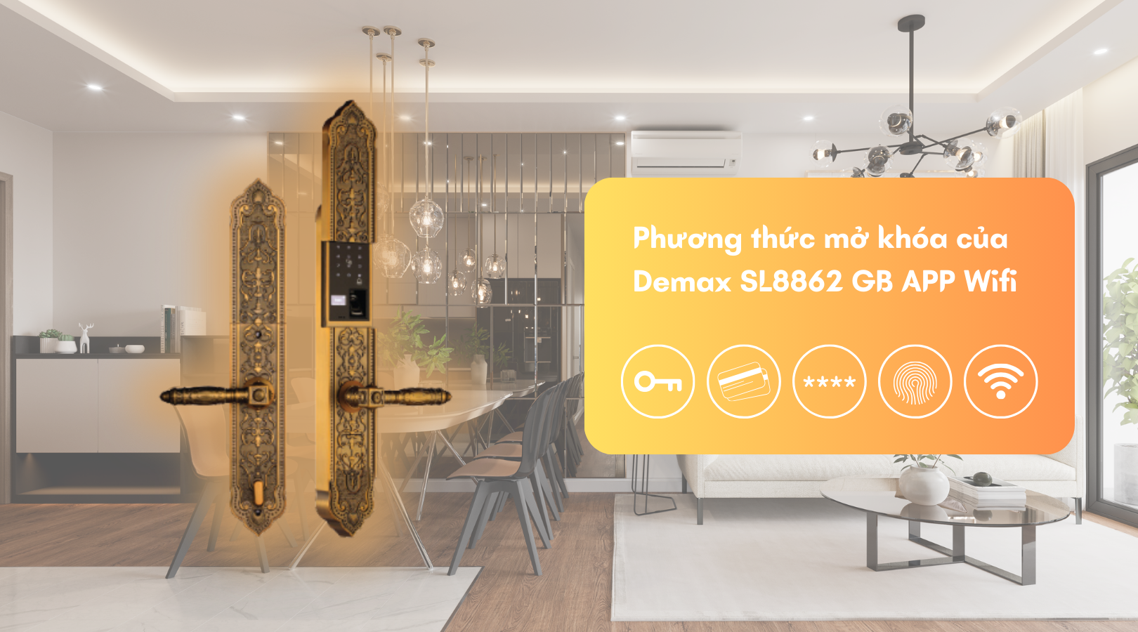 Phương thức mở khóa của Demax EL8862 GB APP Wifi