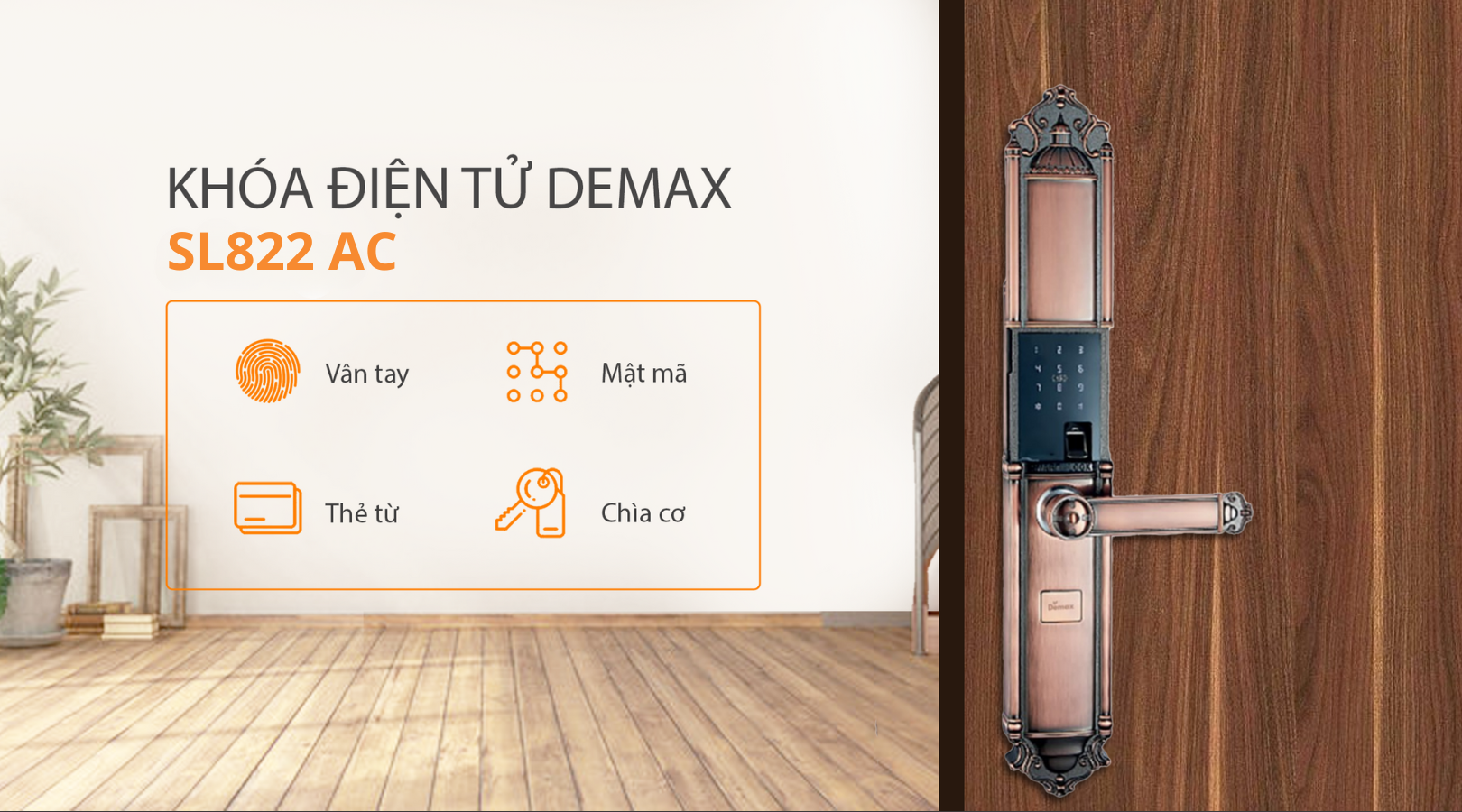 Cách thức mở khóa của Demax EL822 AC App