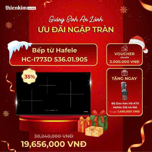 khuyến mãi giáng sinh bếp từ