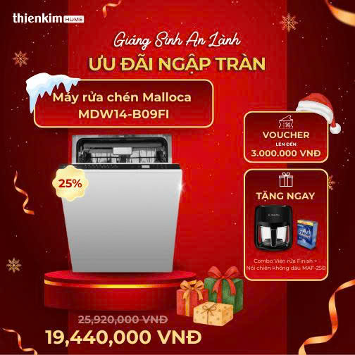 khuyến mãi giáng sinh máy rửa chén 3