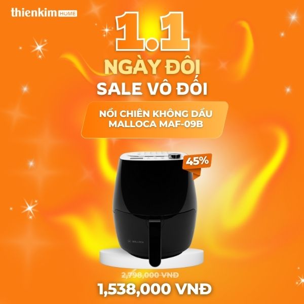 ngày đôi sale vô đối nồi chiên không dầu 1
