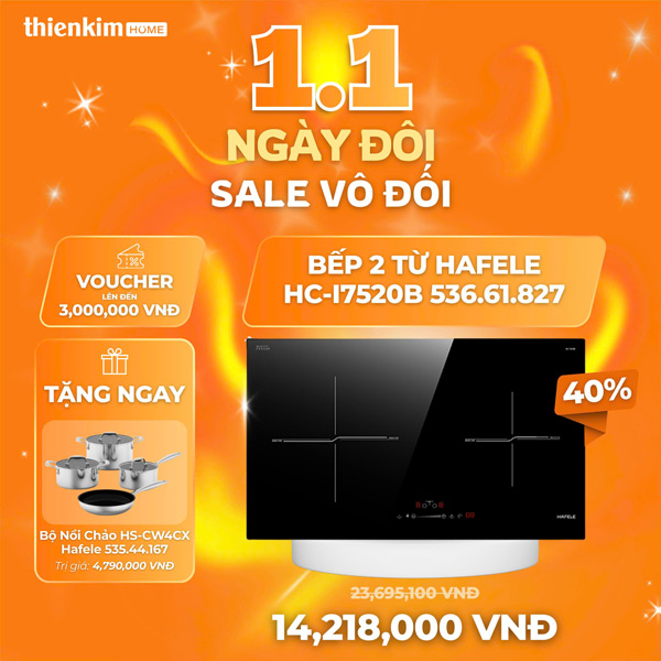 ngày đôi sale vô đối bếp từ 8