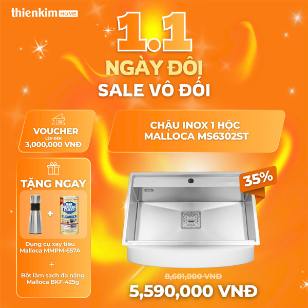 ngày đôi sale vô đối chậu rửa chén 2