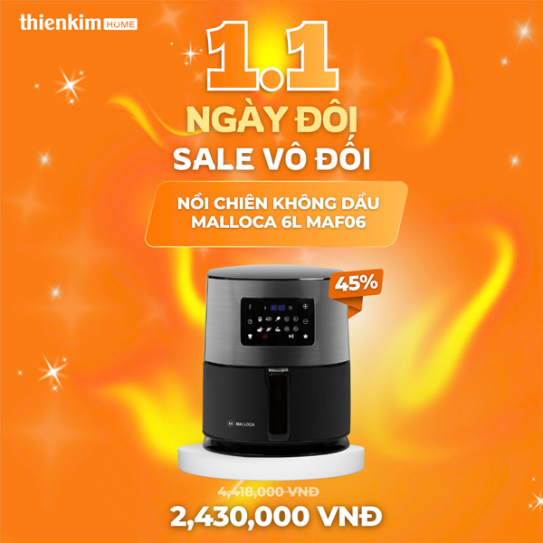 ngày đôi sale vô đối nồi chiên không dầu 4