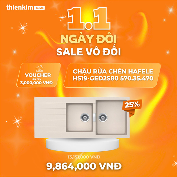 ngày đôi sale vô đối chậu rửa chén 9