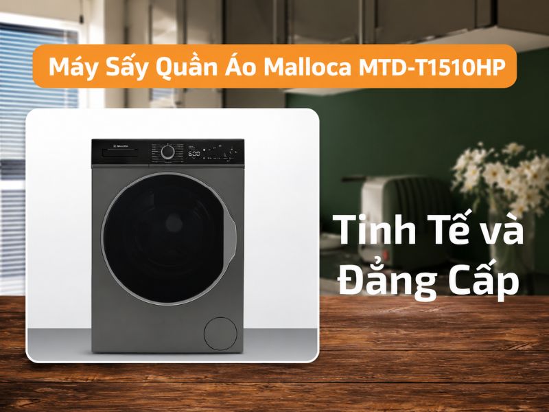 Máy sấy quần áo Malloca MTD-T1510HP