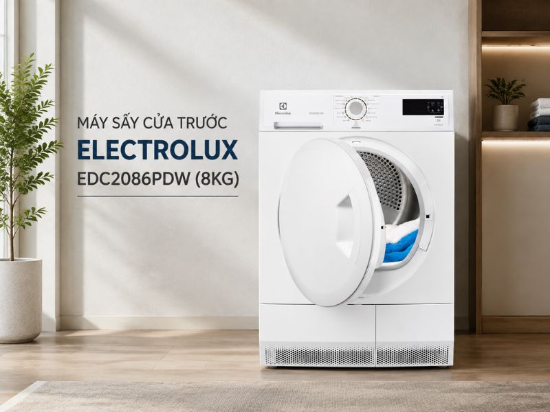 Máy Sấy Cửa Trước Electrolux EDC2086PDW (8kg)
