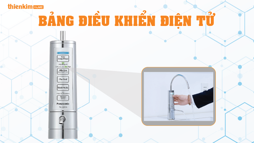 Máy lọc nước ion kiềm Panasonic TK-AB50 điều khiển thông minh