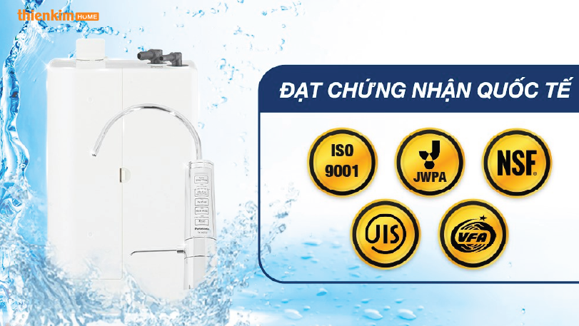Máy lọc nước ion kiềm Panasonic TK-AB50 đạt chuẩn quốc tế