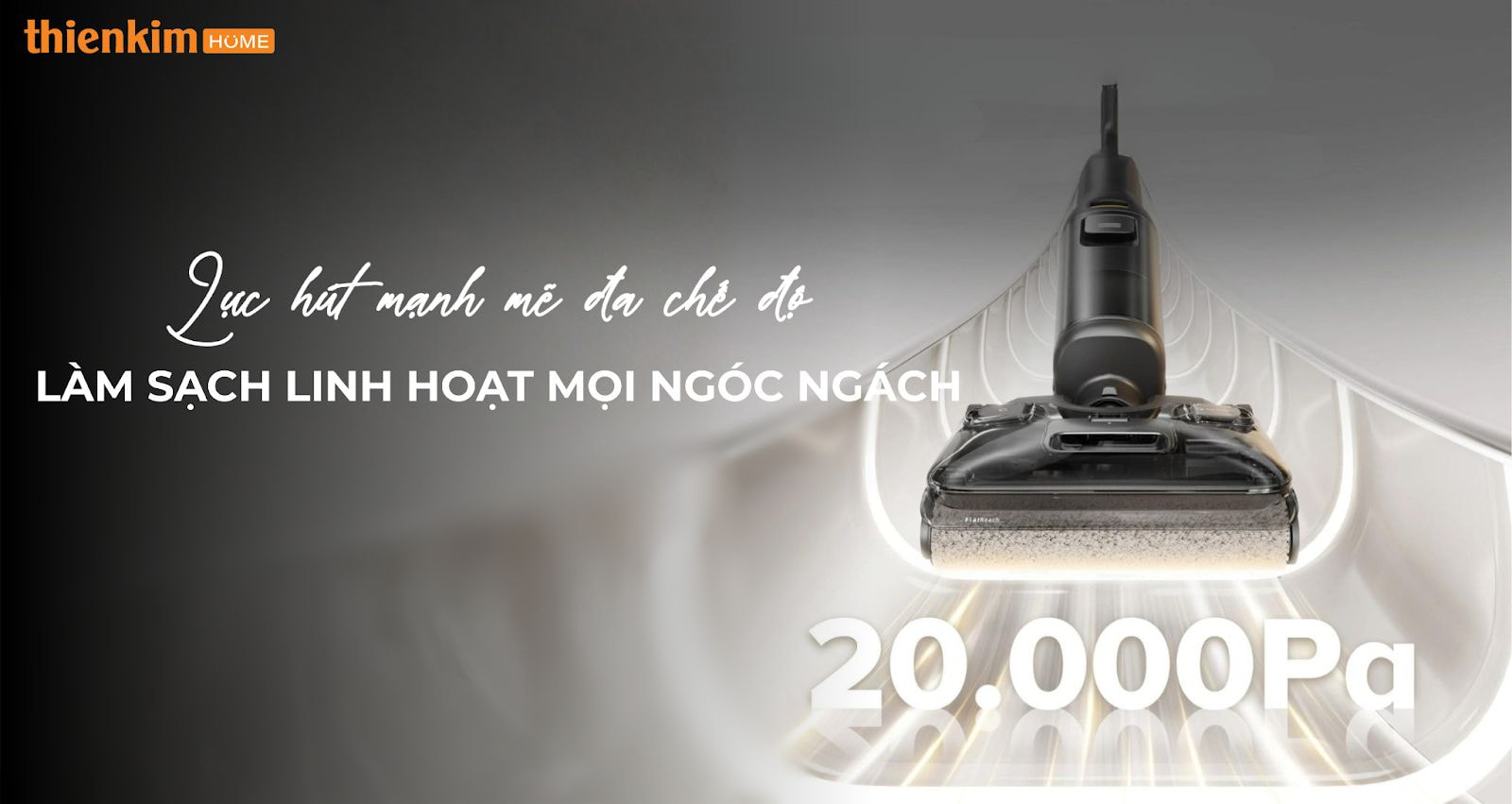 Roborock F25 ACE Combo với lực hút mạnh 25.000 Pa, làm sạch sâu mọi ngóc ngách.