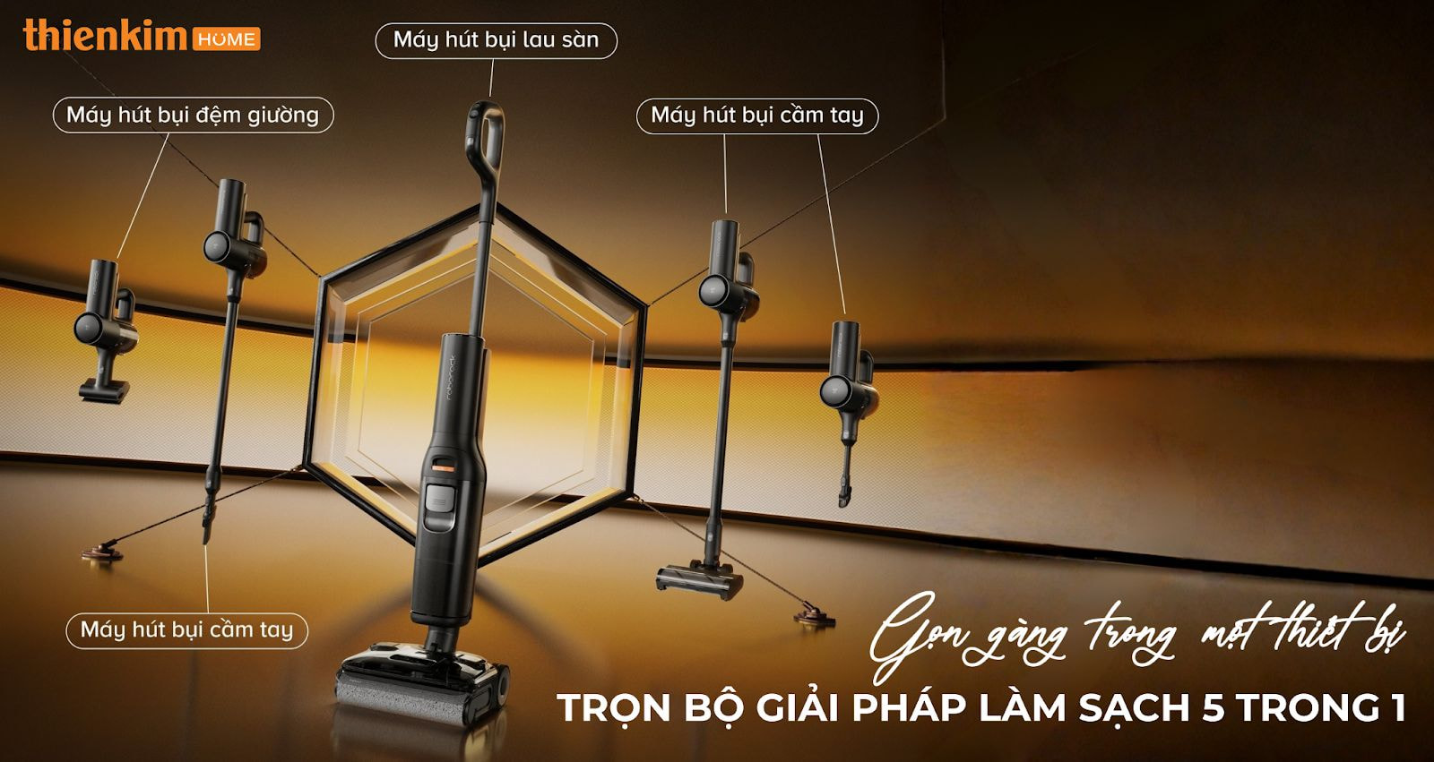 Roborock F25 ACE Combo – giải pháp làm sạch 5 trong 1, đáp ứng mọi nhu cầu vệ sinh trong gia đình.