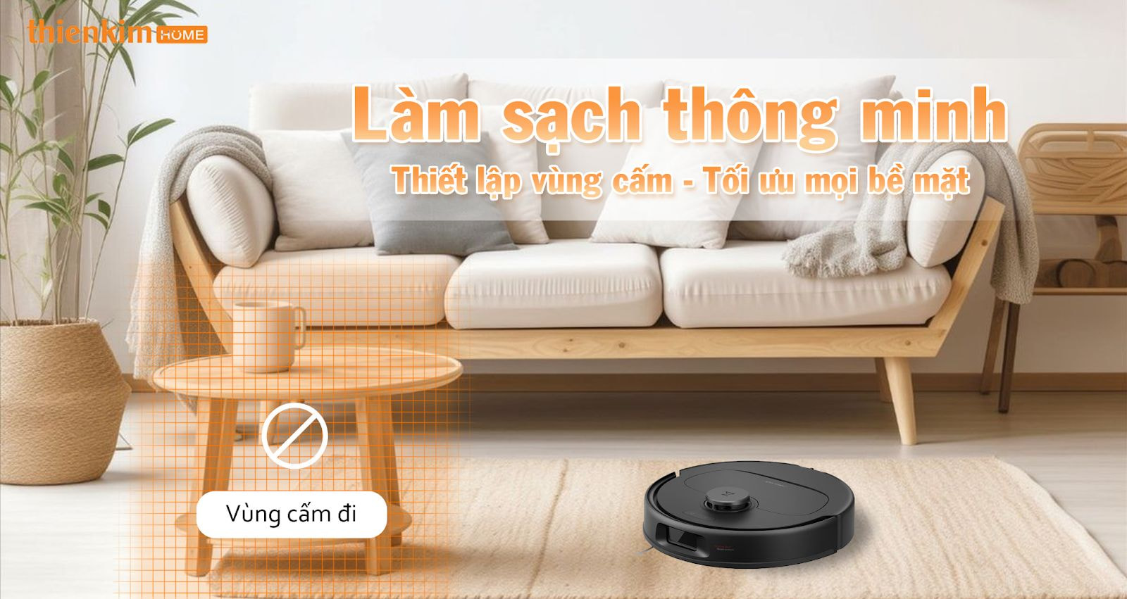 Roborock QR 798 – Hỗ trợ thiết lập vùng cấm, vùng ưu tiên và tự động điều chỉnh chế độ theo từng khu vực giúp làm sạch thông minh, hiệu quả trên mọi loại sàn.