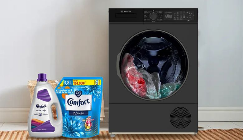 Hướng dẫn sử dụng máy giặt Malloca đầy đủ, chi tiết - Thêm bột giặt và nước xả vải