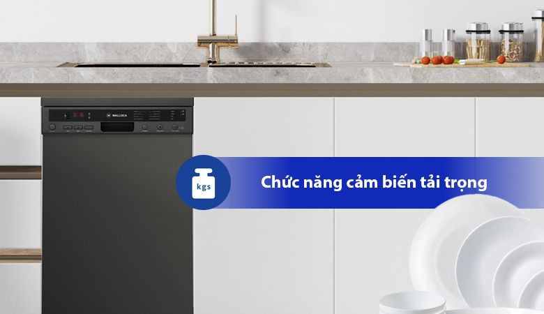 Công nghệ tiết kiệm năng lượng của máy rửa chén Malloca - Cảm biến tải