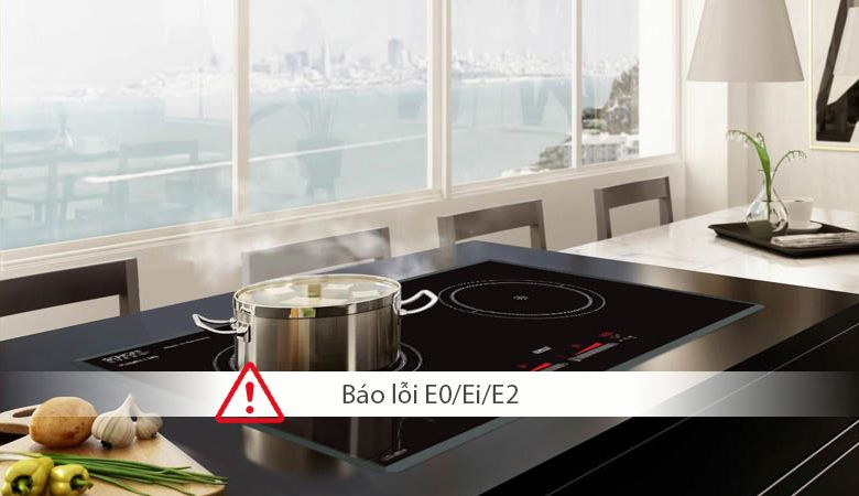 Các sự cố thường gặp và cách khắc phục khi sử dụng bếp điện từ Malloca - Các mã lỗi cụ thể (E0, E1, E2...)