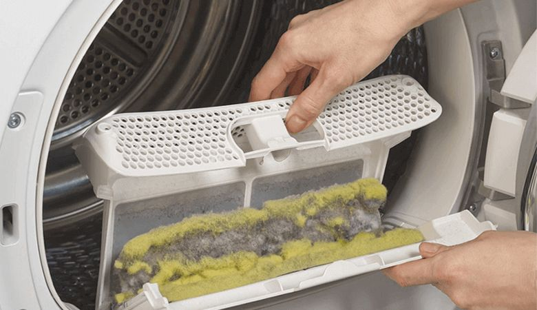 Hướng dẫn cách sử dụng máy sấy Malloca tiện lợi, hiệu quả - Làm sạch bộ lọc xơ vải