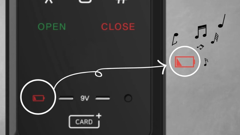 Các tín hiệu cảnh báo pin yếu của khóa từ