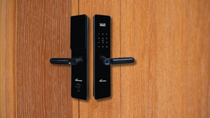 Khóa cửa gỗ vân tay Demax SL - C622 BL