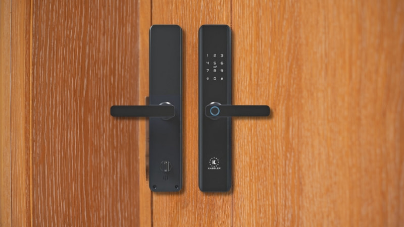 Khóa cửa gỗ vân tay Kassler KL - 669 Black APP