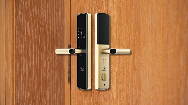 Khóa vân tay cửa gỗ Kassler KL - 678 Gold